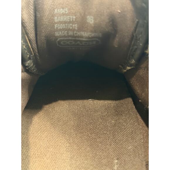 Coach Barrett Sneakers Women’s 9B Black/White Geometric Print Lace‑Up High‑Top - Picture 16 of 16